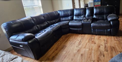 Leather Recliner Sofa