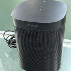 Sonos One (Gen 2) Smart Speaker with Voice Control Built-in - Black