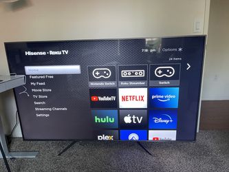 Hisense 75 Class 4K UHD LED LCD Roku Smart TV HDR R6 Series 75R6E4 for  Sale in Buena Park, CA - OfferUp