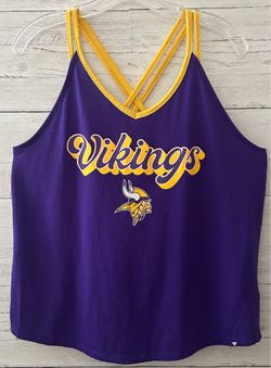 Minnesota Vikings Fanatics Womens XL Purple Gold Strappy Tank Top NFL