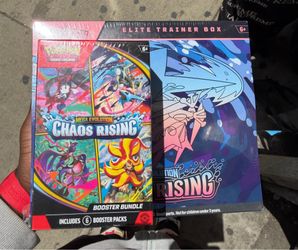 Pokémon mega evolution chaos rising elite trainer box and booster bundle