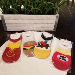 Ankle Socks Quarter Women  Fashion Transparent Cartoon Girl Ladies  4 Pairs