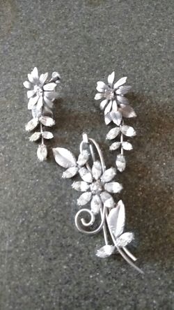 Pin and really old earrings, but very nice.