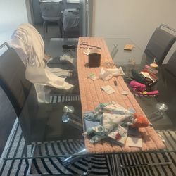 Glass Dining Table 