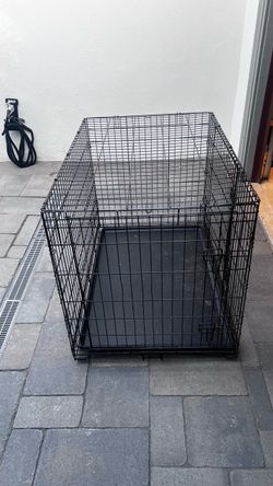 Large Black Wire Dog Crate