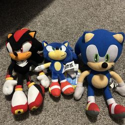 Sonic Plushies