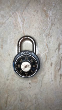 Vintage 1950s Master Lock Combination Padlock