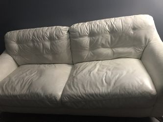 Faux Leather Couch