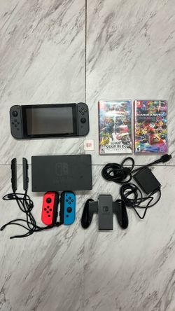 Nintendo Switch Bundle – 128GB microSD, 2 Games & 2 Controllers