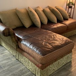 Rare Leather Jeffrey Zimmerman Couch