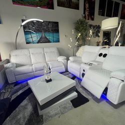 New Sofa And Loveseat Black White or Grey 