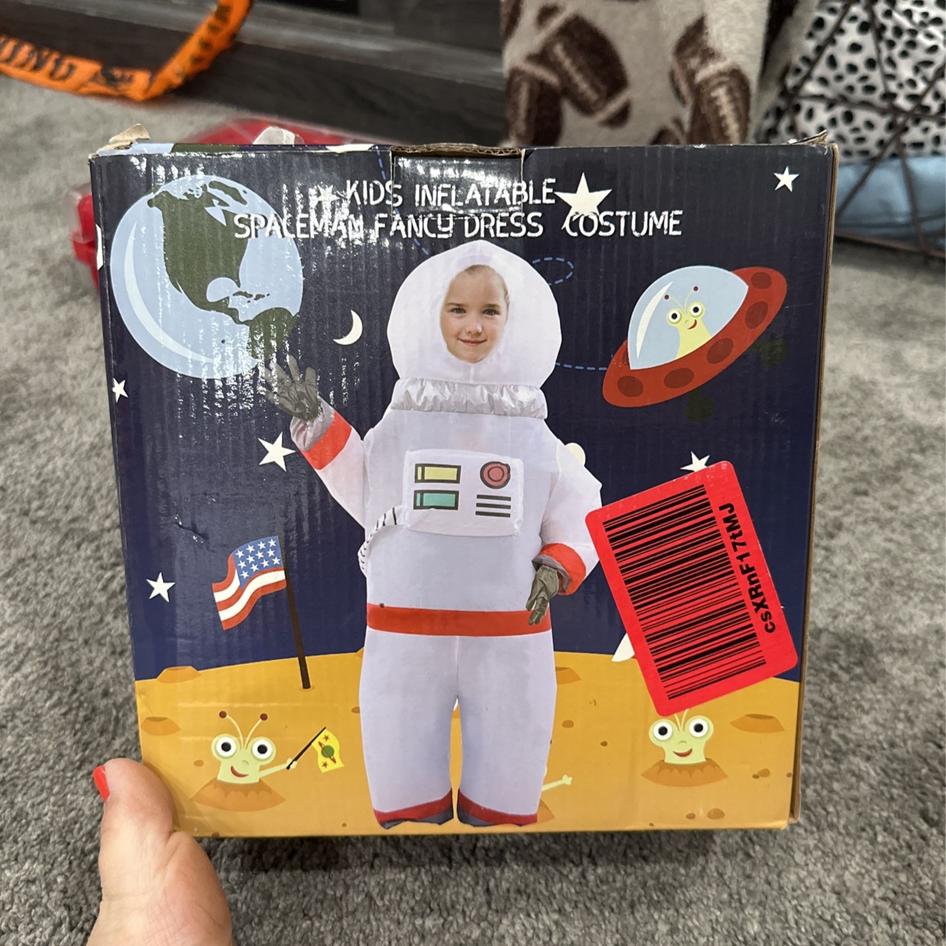 Kids, Inflatable Spaceman Costume Astronaut Halloween