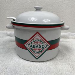 Authentic Vintage Tabasco Ceramic Serving Pot Set