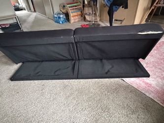 Black Fabric Futon Sofa Bed