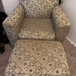 Chair W/ Ottoman