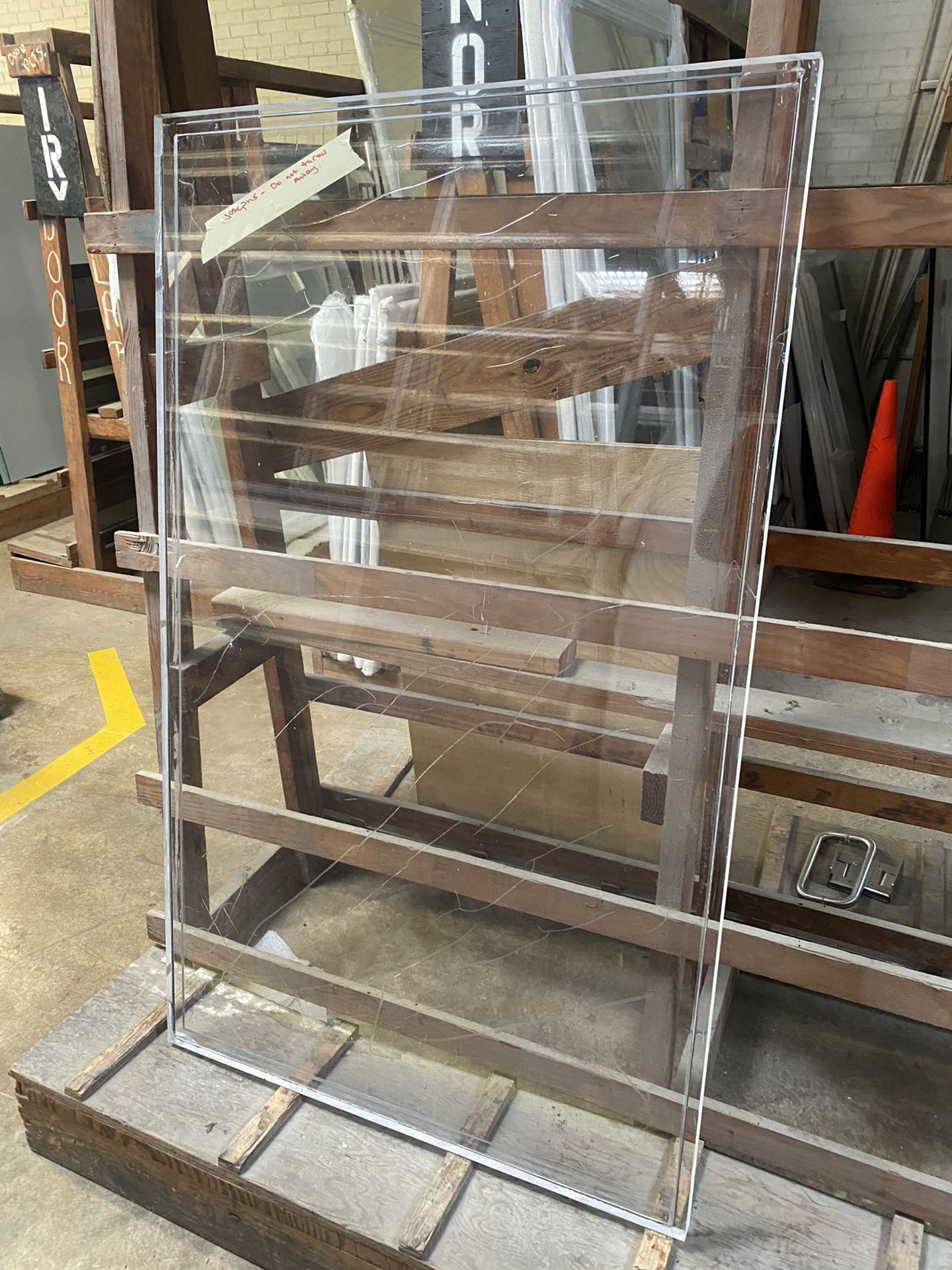 1-1/4 Thick Piece Of Acrylic Clear Plexiglass 35x58