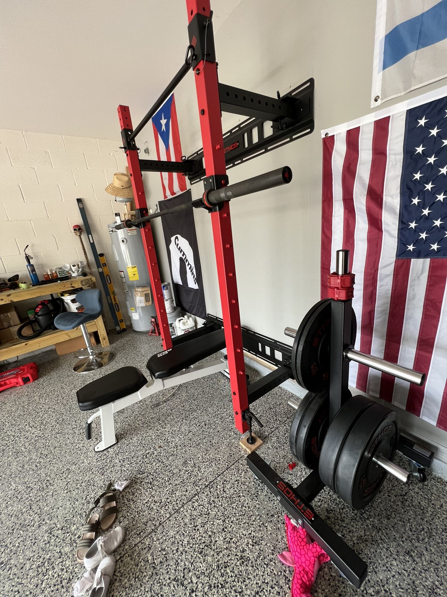 Like New Collapsible Power Rack