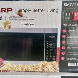 1000W Stainless Steel Microwave Oven