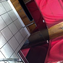 glass corner computer desk