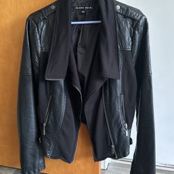 Faux Leather Black Moto Jacket 