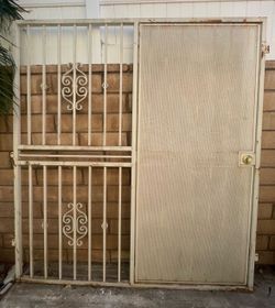 Metal Security Gate with door