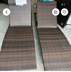Outdoor lounge chairs