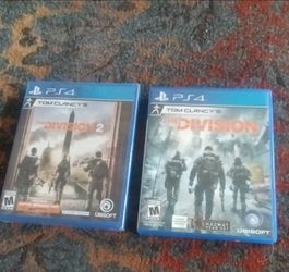 PS4 Tom clancy  The Division  1 and 2