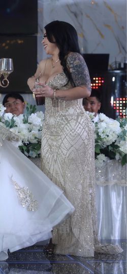 Gold dress