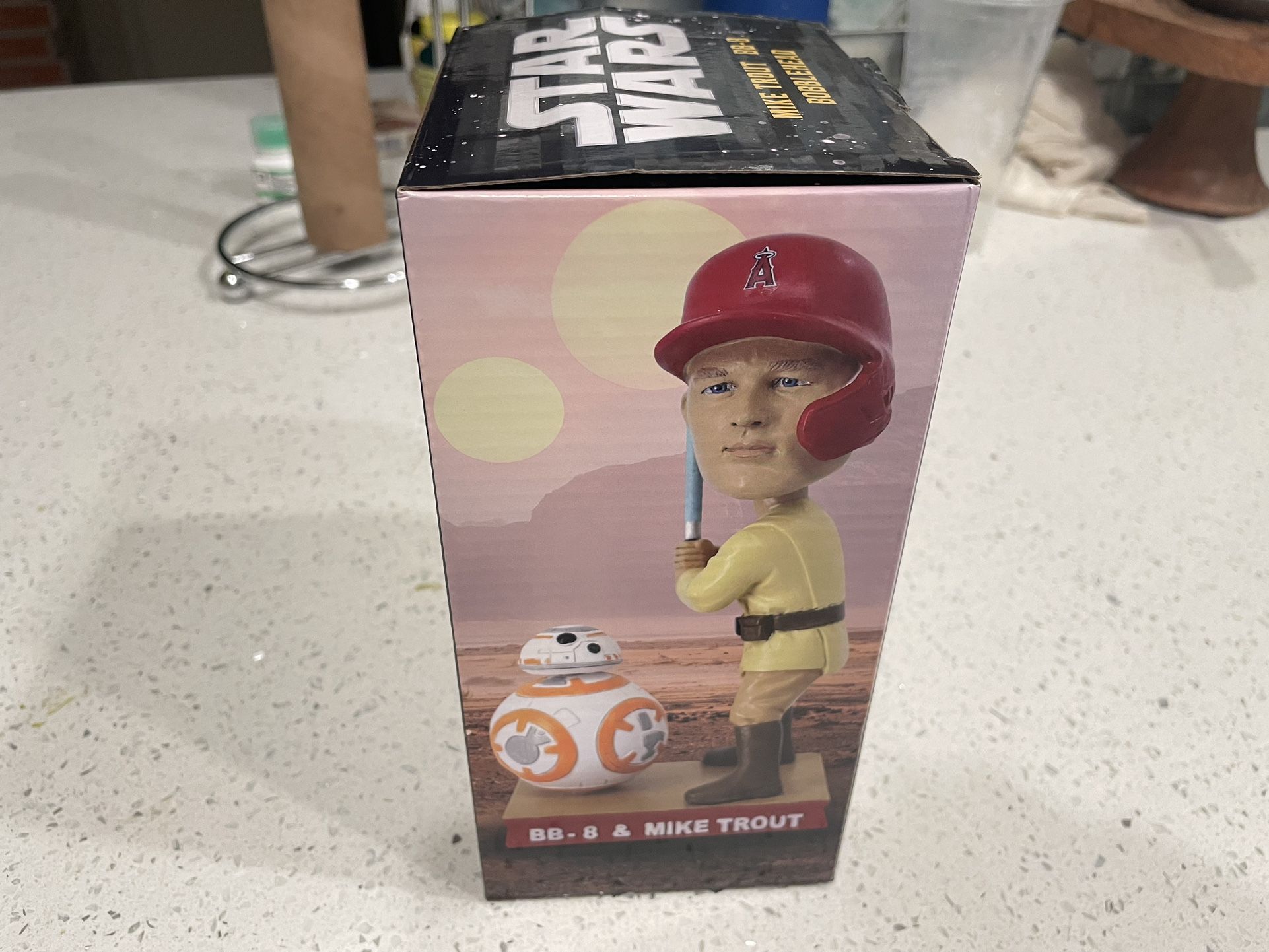 Mike Trout Angels Star Wars BB8 Bobblehead Giveaway 4/21/23 NIB for Sale in  Redlands, CA - OfferUp