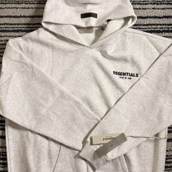Essentials Light Oat Meal Hoodie 