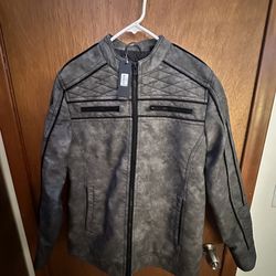 Brand new faux leather mens small jacket