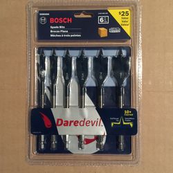 New Bosch DAREDEVIL 6pc. Spade Bit Set