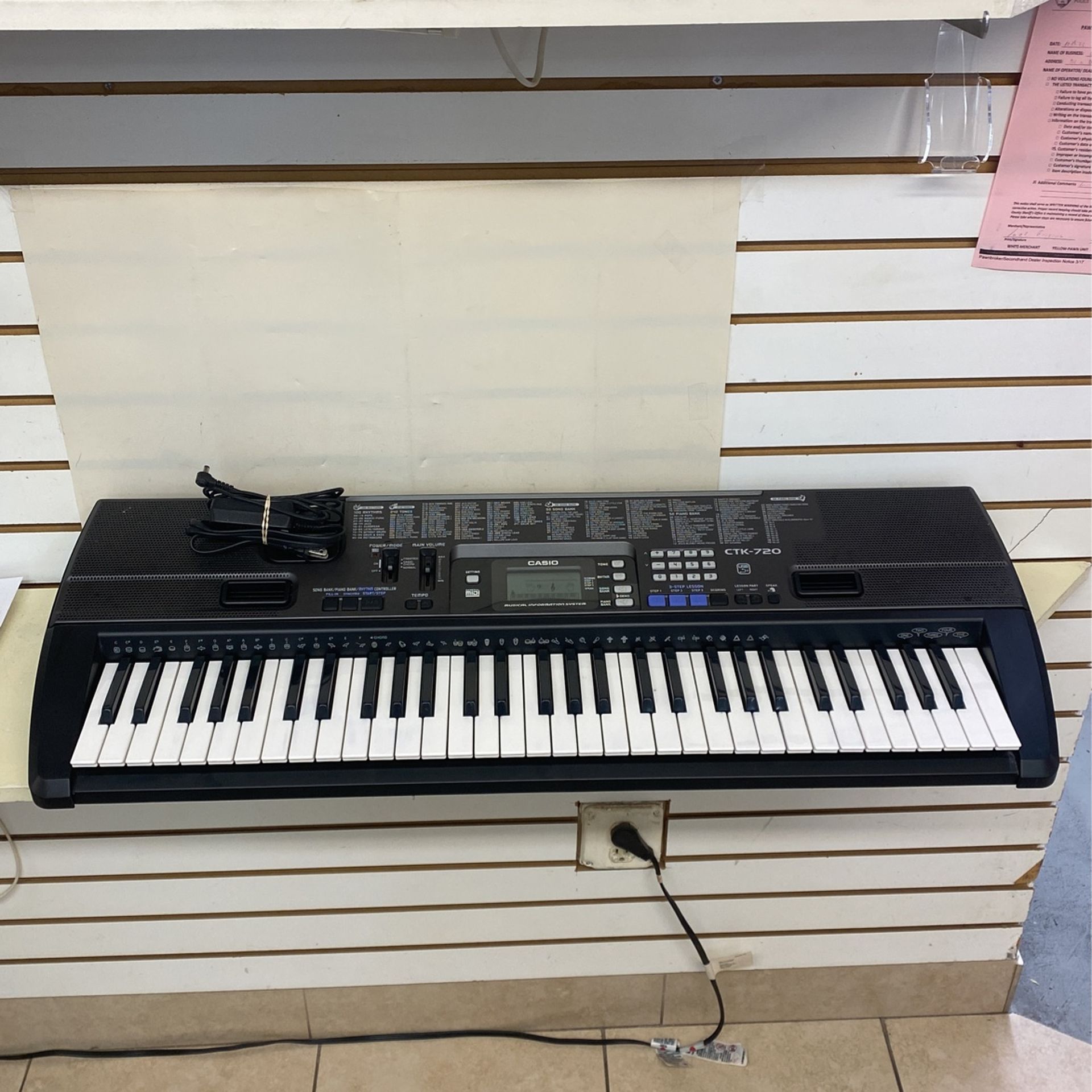 Casio CTK-720 Portable 61-key Electronics Keyboard