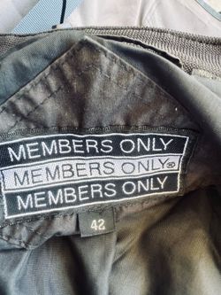 MEMBERS ONLY MEMBERS ONLY® MEMBERS ONLY