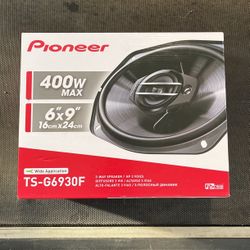 Pioneer 6x9 Inch Door Speakers 400 Watts Max 3 Ways Coaxials