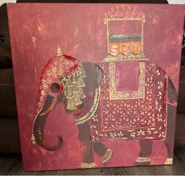 Indian Elephant frame/wall art. $15
