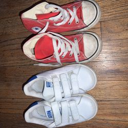 Size 9 Kids Adidas And Converse 