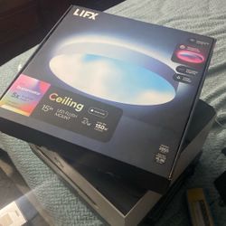 15 in. White Indoor Selectable LED Flush Mount Multi-Color Smart Wi-Fi Ceiling Light, Works Alexa/Hey Google/HomeKit