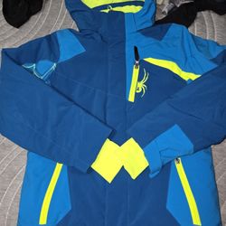 Spider Snow Jacket W Removable Hood Sz 14
