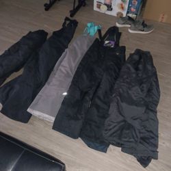 Hundreds Of Pairs Of Snow Clothes Some Snow Bibs And Lots Of Snowboarding Pants For Kids And Adults All My Stuff's In Brand New Condition