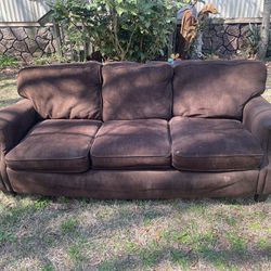 Cloth Brown Sofa