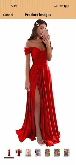 Red prom dress size 16