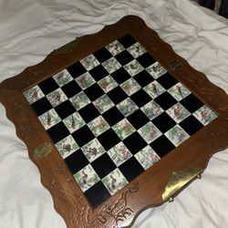 Antique Hand Carved Chinese Chess Set 