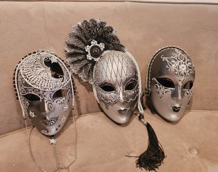 🔥  Genuine Italian Trio Custom Massacaraid Wall Decor Signed Mask