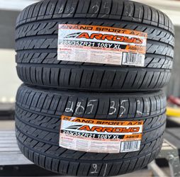 2 new tires 285/35zr21 108Y llantas nuevas