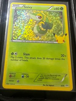 Snivy 5/25 Holo Pokemon 25th Anniversary McDonald’s Promo Card 2021