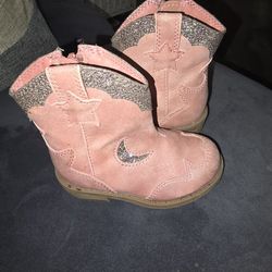 Pink Cowgirl Boots Size 5t