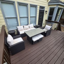 Faux Rattan Patio Furniture