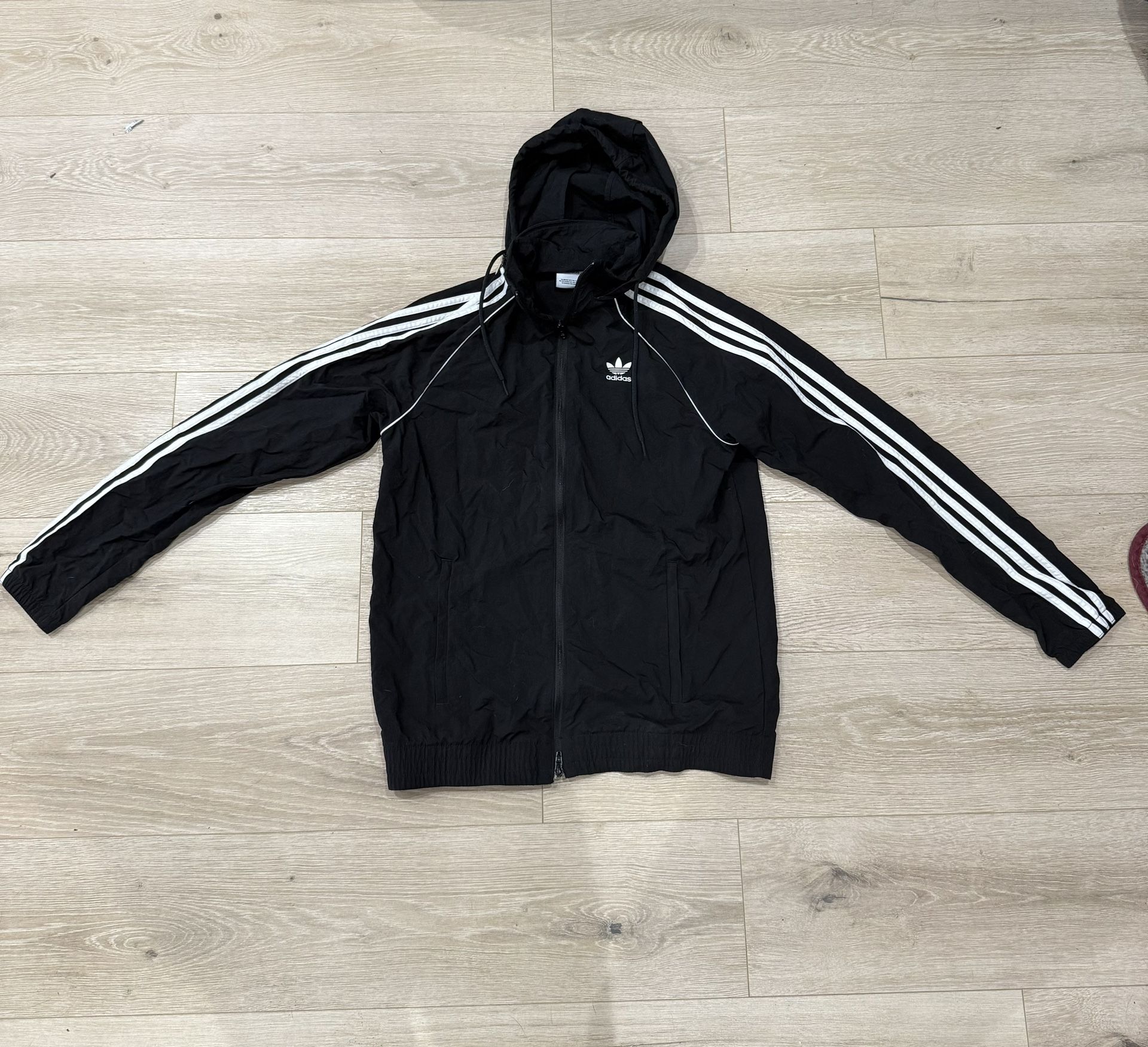 Vintage Adidas Men's 3-Stripes Windbreaker