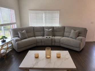 Gray Recliner Sofa